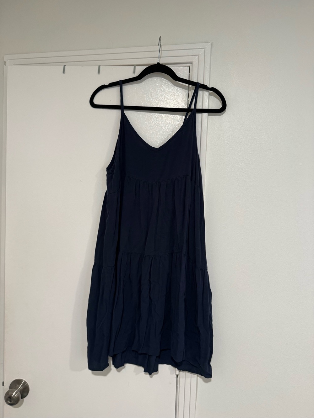 Tiered Navy Spaghetti Strap Camisole
